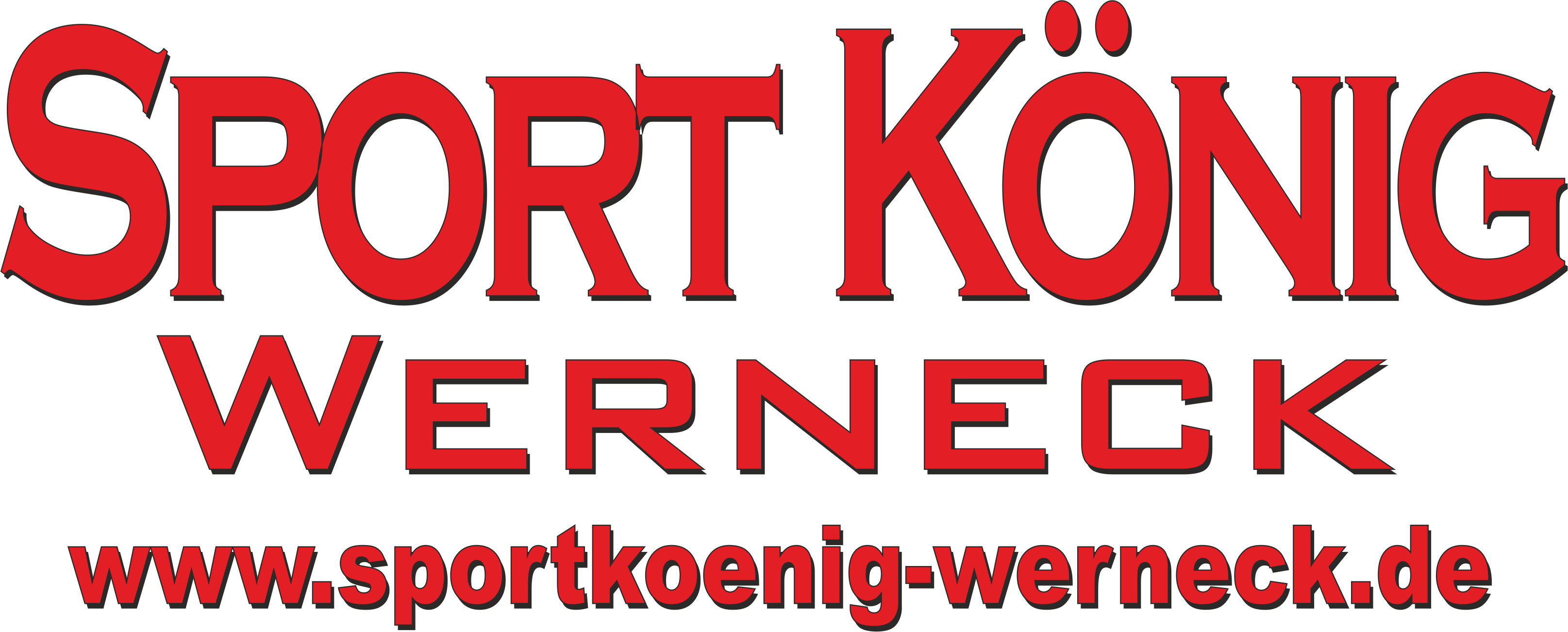 Sport König Logos PNG rot groß